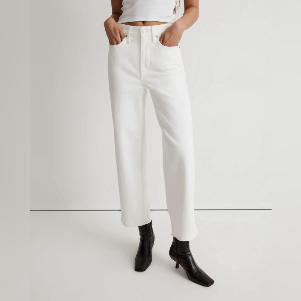Madewell Perfect Vintage Wide Leg Crop jeans